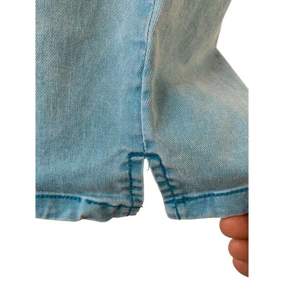 Lane Bryant Plus Size 22 Sky Blue Stretch Capri Jeans Stretch Comfort 9082 - Picture 4 of 9